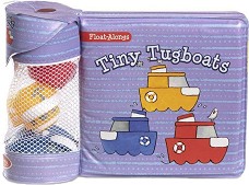 Книжка за баня - Лодки - В комплект с 3 гумени играчки - играчка