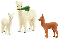 Семейство алпаки - Комплект от 3 фигурки от серията "Светът на дивите животни" - фигури