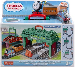 Влакова композиция Fisher Price - Гара Хапфорд - На тема Thomas & Friends - играчка
