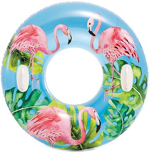Детски пояс Intex - Фламинго - С дръжки - надуваем пояс
