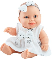 Кукла бебе Лусия Paola Reina - С височина 21 cm от серията "Los Peques" - кукла