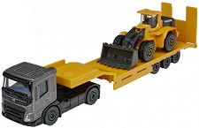     Majorette - Volvo FMX Low Bed Trailer -   Construction - 