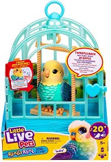 Интерактивно пиле Инди в клетка - Moose Toys - Със звуци Little Live Pets - играчка