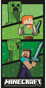    Creeper, Alex and Steve - 70 x 140 cm, 100% ,   Minecraft - 