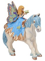 Малка синя фея с пони - Фигура от серията "Герои от приказки и легенди" - фигура