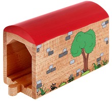Железопътен тунел - Дървена играчка - играчка