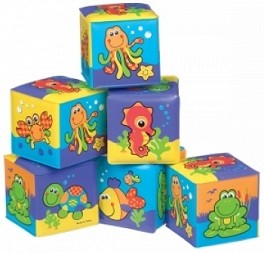 Меки кубчета - Морски обитатели - Играчки за баня от серията "Bath" - играчка