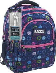 Ученическа раница - Back Up: B 18 - Комплект със слушалки - раница