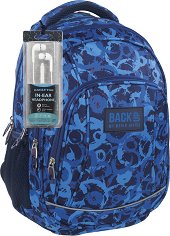 Ученическа раница - Back Up: A 8 - Комплект със слушалки - раница